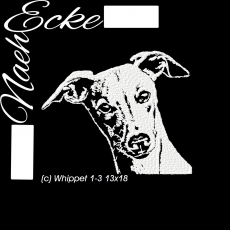 Stickdatei Whippet Nr. 1-3 13x18