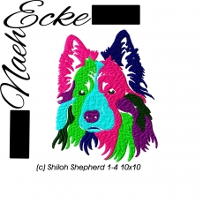 Stickdatei Shiloh Shepherd 1-4 10x10