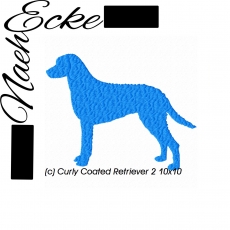 Stickdatei Curly Coated Retriever Nr. 2 10x10