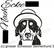 Stickdatei Grosser Schweizer Sennenhund 3 13x18