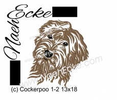 Stickdatei Cockerpoo 1-2 13x18