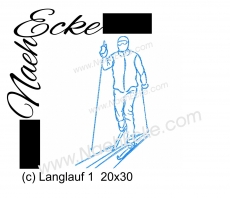 Stickdatei Langlauf 1 20x30