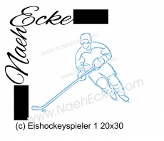 Stickdatei Eishockeyspieler 1 20x30