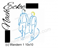 Stickdatei Wandern 1 10x10