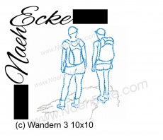 Stickdatei Wandern 3 10x10