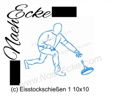 Stickdatei Eisstockschießen 1 10x10