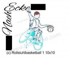 Stickdatei Rollstuhlbasketball 1 10x10