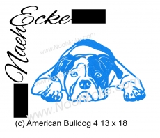 Stickdatei American Bulldog Nr. 4 13x18