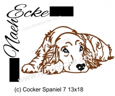 Stickdatei Cockerspaniel 7 13x18