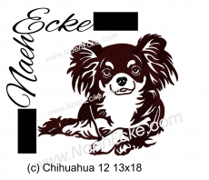 Stickdatei Chihuahua Nr. 12 13x18