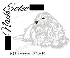 Stickdatei Havaneser 6 13x18