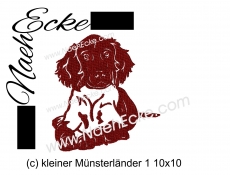 Stickdatei kleiner Münsterländer Nr. 1 10x10