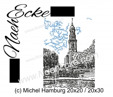 Stickdatei Michel Hamburg 20x20 / 20x28 / 20x30 Scrib-Art