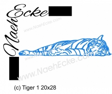 Stickdatei Tiger 1 20x28