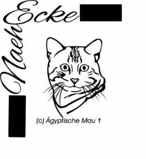 PLOTTERdatei Katze Nr. 14 Ägyptische Mau 1 SVG / EPS <br />