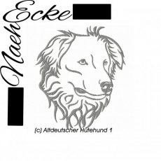 Stickdatei Altdeutscher Hütehund 1 13x18