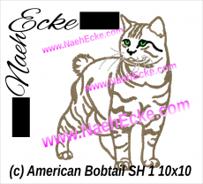 Stickdatei American Bobtail 1 Shorthair