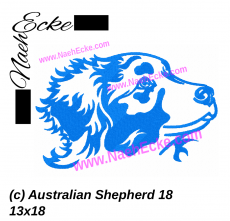 Stickdatei Australian Shepherd 18 13x18 / 14x20