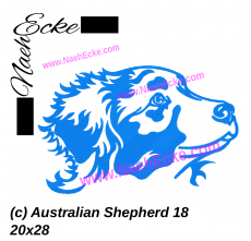 Stickdatei Australian Shepherd 18 18x30 / 20x28