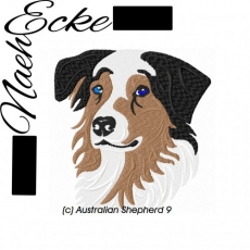 Stickdatei Australian Shepherd Nr. 9 10x10