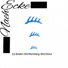 Stickdatei Brandzeichen Baden-Württemberg Warmblut 10x10 <br />