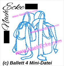 Stickdatei Ballett 4 10x10 Mini-Datei