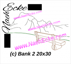 Stickdatei Bank 2 20x28