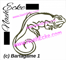 Stickdatei Bartagame 20x30