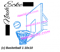 Stickdatei Basketball 1 10x10