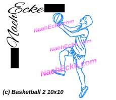 Stickdatei Basketball 2 10x10