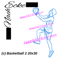 Stickdatei Basketball 2 20x30 / 20x28 / 18x30 / 20x20 / 14x20