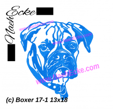 Stickdatei Boxer 17-1 13x18 / 14x20