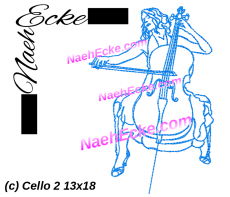 Stickdatei Cello 2 13x18 / 14x20