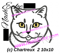 Stickdatei Chartreux 2 10x10