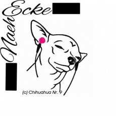 Stickdatei Chihuahua Nr. 9 10x10