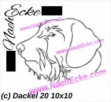 Stickdatei Dackel 20 10x10