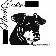 Stickdatei Dobermann Nr. 3 13x18 <br />