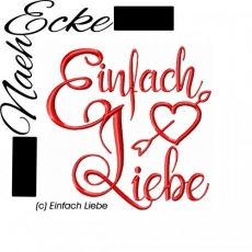 Stickdatei "Einfach Liebe" 10x10 <br />