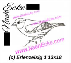 Stickdatei Erlenzeisig 1 13x18