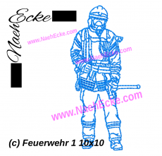 Stickdatei Feuerwehr 1 10x10