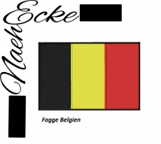 Stickdatei Flagge Belgien 17x12 cm <br />