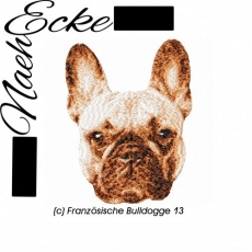 Stickdatei Französische Bulldogge Nr. 13 13x18 PHOTOstitch