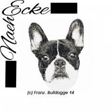 Stickdatei Französische Bulldogge Nr. 14 10x10 PHOTOstitch <br />