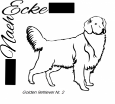 Datei Golden Retriever Nr. 2 SVG / EPS <br />