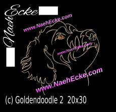 Stickdatei Goldendoodle 2 20x30 / 20x28