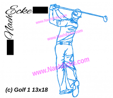 Stickdatei Golf 1 13x18 / 14x20