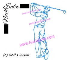 Stickdatei Golf 1 20x30 / 18x30 / 20x20 / 20x28 / 14x20