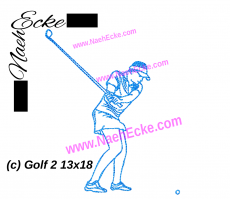 Stickdatei Golf 2 13x18 / 14x20