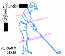 Stickdatei Golf 3 13x18 / 14x20