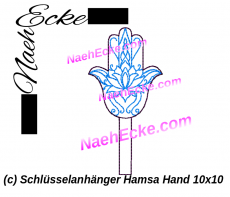 Stickdatei Hamsa Hand 1 10x10 (Schlüsselanhänger)